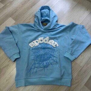 Spider hoodie blue